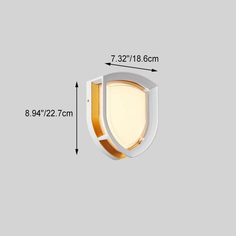 Acrylic Shape LED Outdoor Waterproof Wall Sconce Lamp