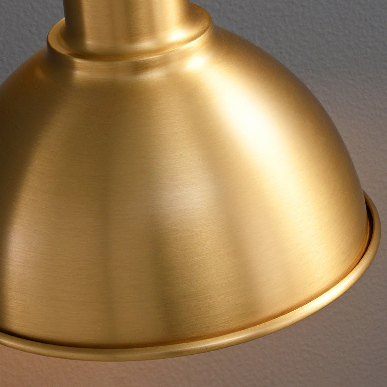 Full Copper Semicircle Shade 1-Light Wall Sconce Lamp