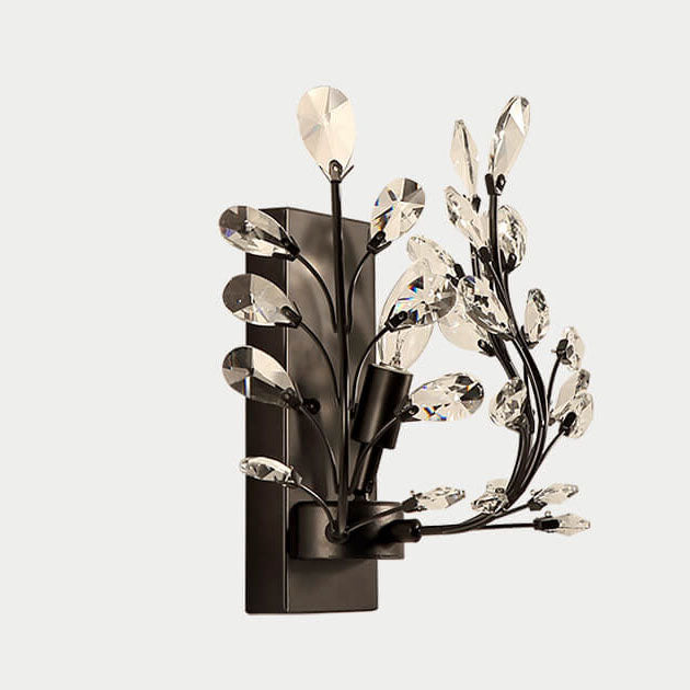 Light Candle Crystal Lamp Holder 1-Light Wall Sconce Lamp