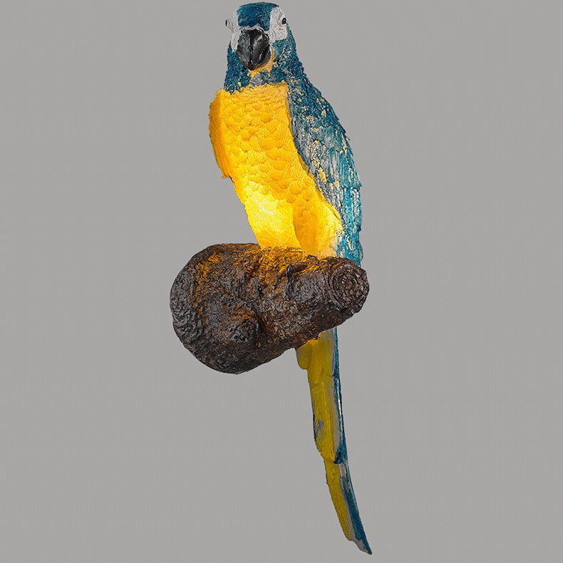 Traditional Resin Animal Owl 1-Light Wall Sconce Lamp
