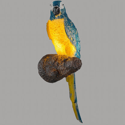 Traditional Resin Animal Owl 1-Light Wall Sconce Lamp