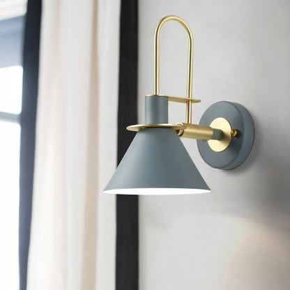 Modern Minimalist Horn Iron 1-Light Wall Sconce Lamp