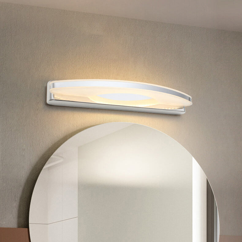 Acrylic Curved LED Mirror Front Light Wall Sconce Lamp