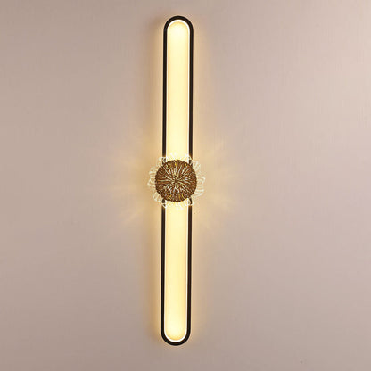 Full Copper Minimalist Ring Design LED Wall Sconce Lamp