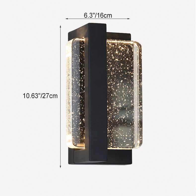 Waterproof Iron Crystal LED Outdoor Wall Sconce Lamp
