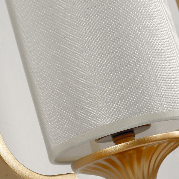 Classical Iron Frame Square Round 1-Light Wall Sconce Lamp