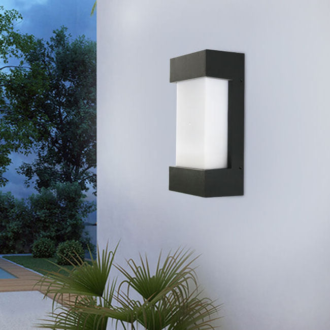 Square Acrylic Outdoor Waterproof LED Wall Sconce Lamp