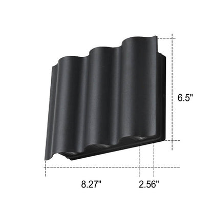 Arc Square LED Outdoor Waterproof LED Wall Sconce Lamp