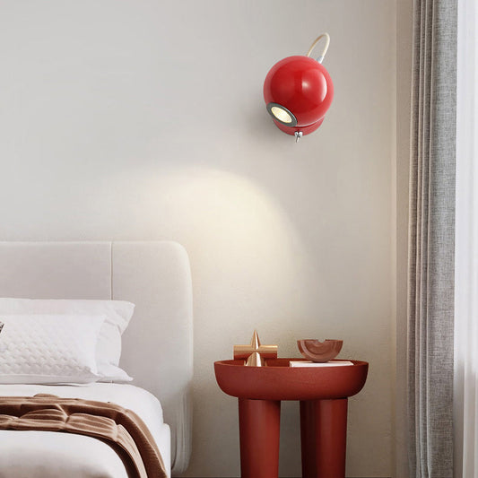 Scandinavian Sphere Cylinder Iron LED Wall Sconce Lamp