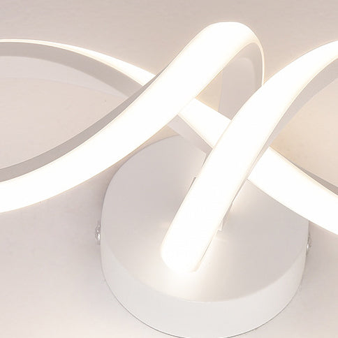 Creative Spiral Ring Iron Silicone LED Wall Sconce Lamp