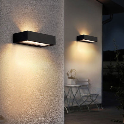 Outdoor Solar Remote Control Timing LED Wall Sconce Lamp