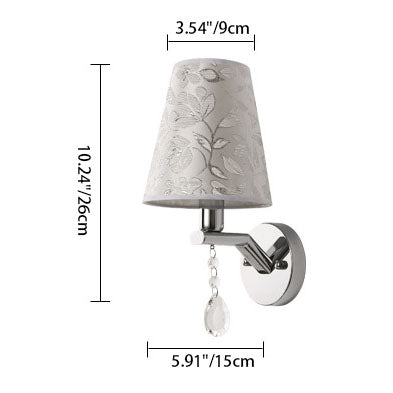Transitional Iron Frame 1-Light Wall Sconce Lamp