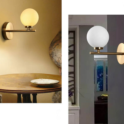 Milk Ball Metal Magic Bean 1/2/3 Light Wall Sconce Lamp