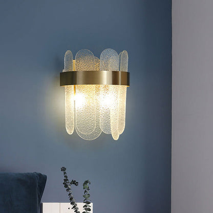 Light Glass Combination Design 2-Light Wall Sconce Lamp