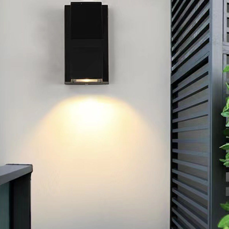 Simplicity Triangular Prism LED Outdoor Wall Sconce Lamp