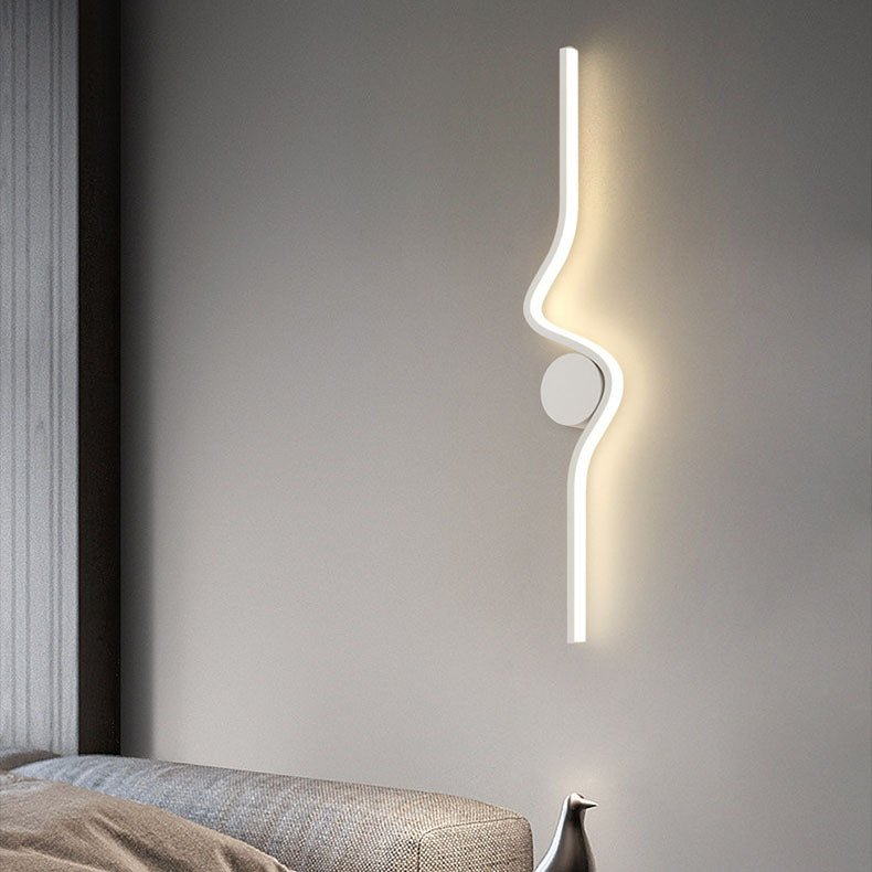 Iron Aluminum Silicone Long Strip LED Wall Sconce Lamp