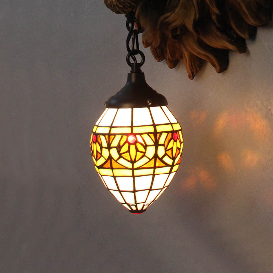Tiffany Resin Lion's Head 1-Light Wall Sconce Lamp