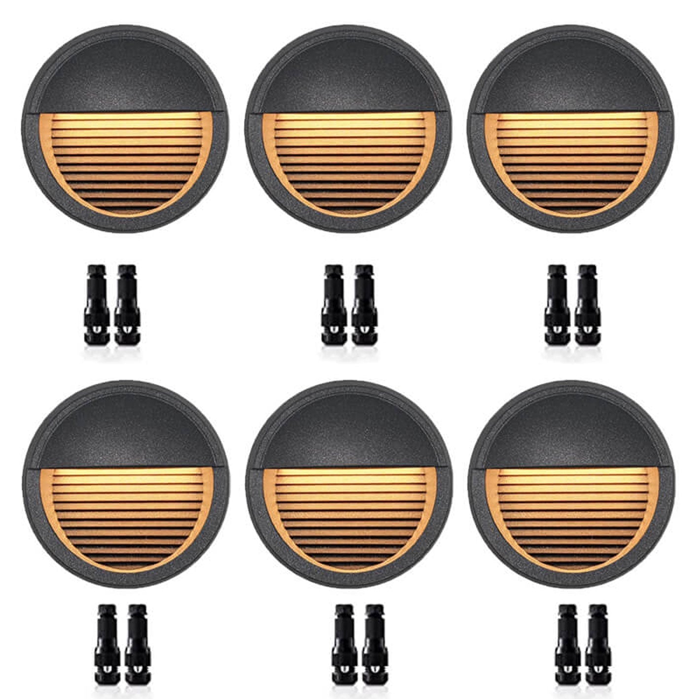 Round Aluminum LED Outdoor Stair Enclosure Step Light