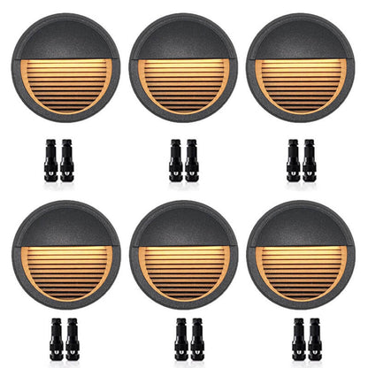 Round Aluminum LED Outdoor Stair Enclosure Step Light