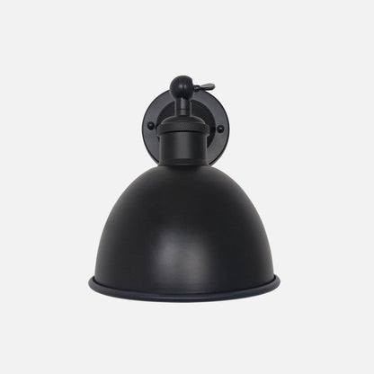 Iron Shade Rocker Arm 1-Light Wall Sconce Lamp