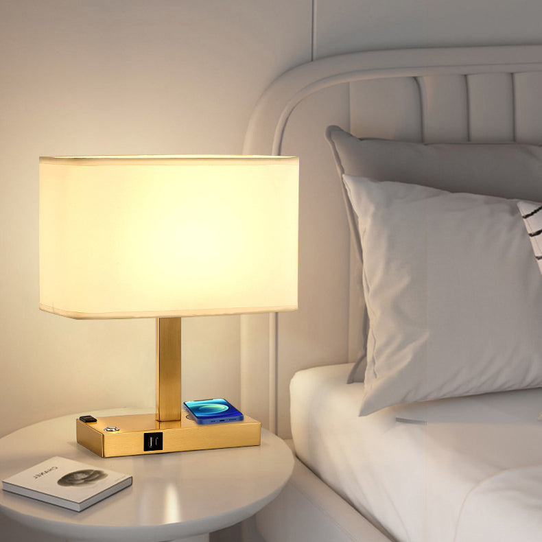 Modern Rectangular Iron Table Lamp