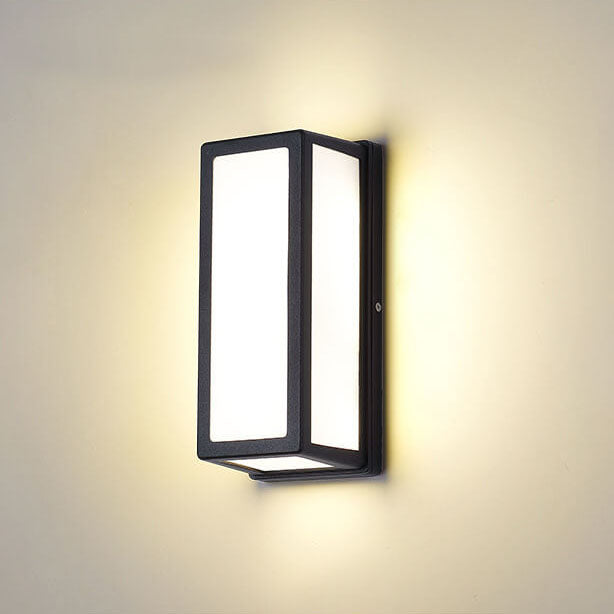Square Aluminum Acrylic LED Waterproof Wall Sconce Lamp