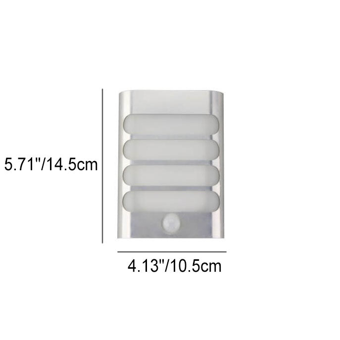 Rectangular Aluminum USB Rechargeable LED Wall Sconce Lamp