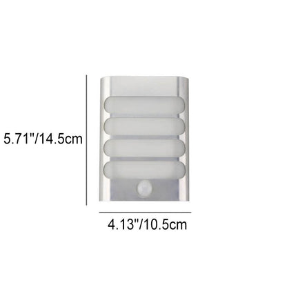 Rectangular Aluminum USB Rechargeable LED Wall Sconce Lamp