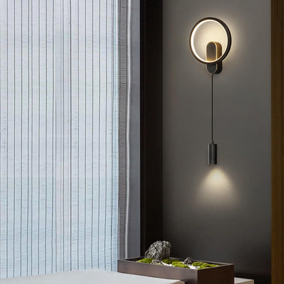 Industrial All Copper Nordic Round LED Wall Sconce Lamp