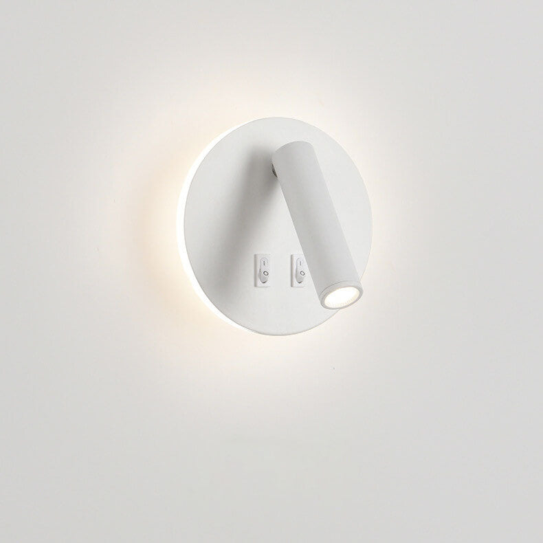 Simplicity Aluminum Rotate Circular LED Wall Sconce Lamp