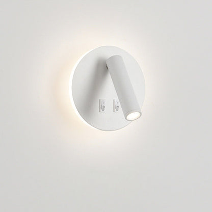 Simplicity Aluminum Rotate Circular LED Wall Sconce Lamp