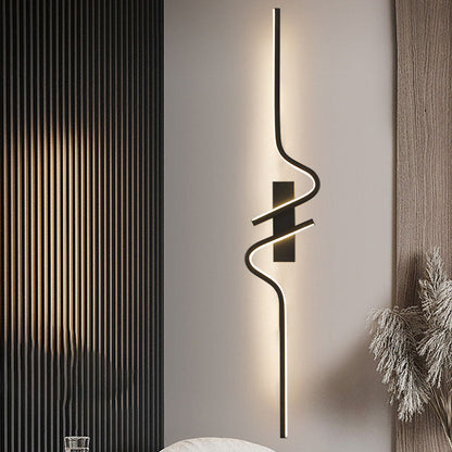 Creative Strip Aluminum Silicon Gel LED Wall Sconce Lamp
