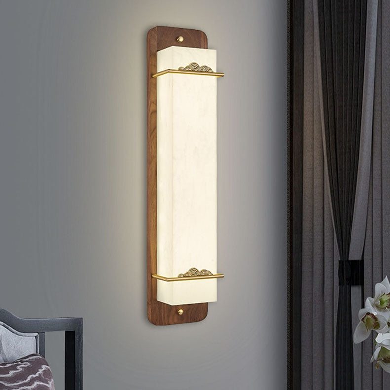 Chinese Acrylic Rectangular Cloud LED Wall Sconce Lamp