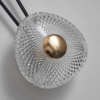 Light Wrought Iron Aluminum Round LED Wall Sconce Lamp