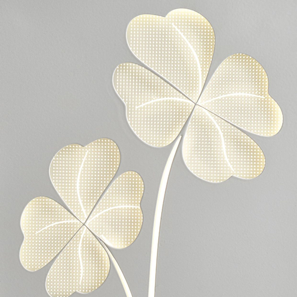 Simplicity Clover Square Love Heart LED Wall Sconce Lamp