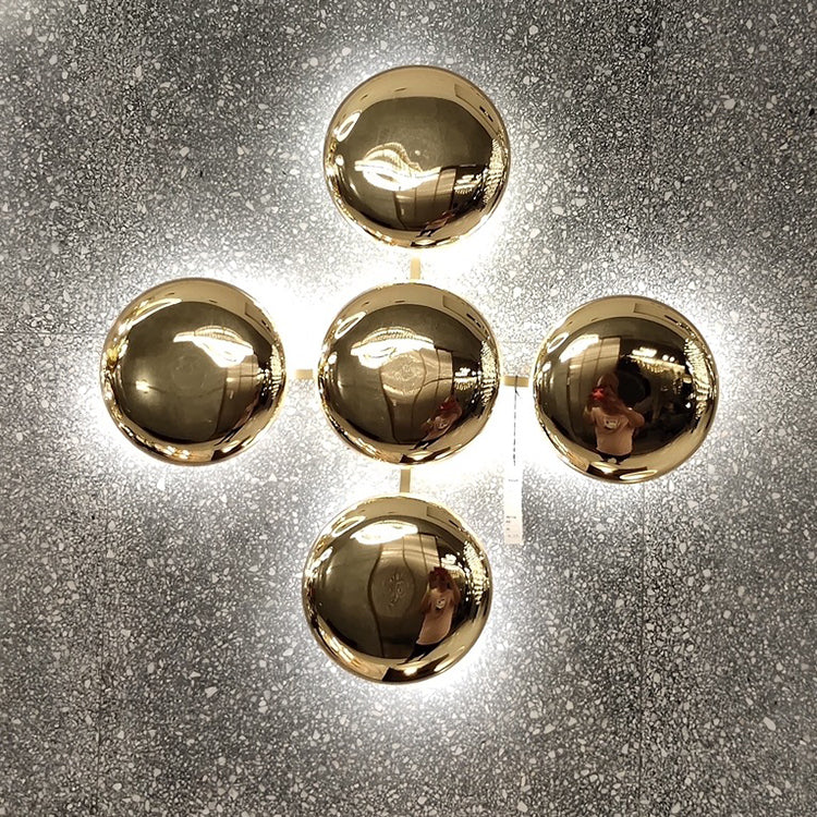 Titanium Round Circle 10/14/24 Light Wall Sconce Lamp