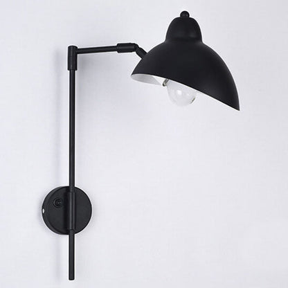 Iron Folding Telescopic Long Pole 1-Light Wall Sconce Lamp