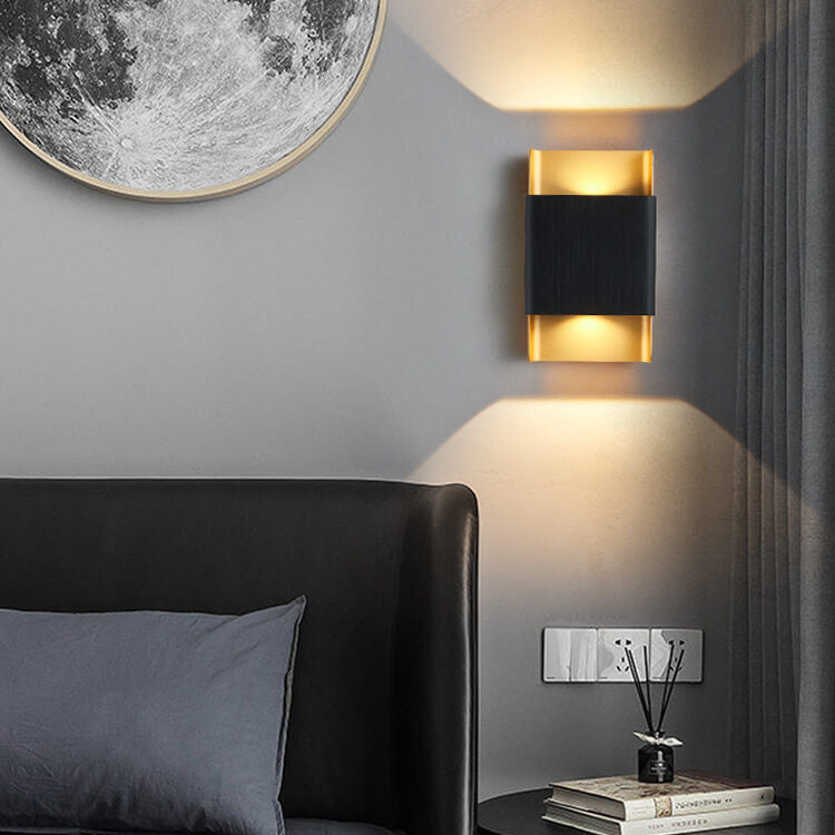 Rectangular Double-headed Aluminum LED COB Wall Sconce Lamp