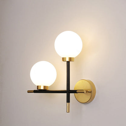 Simplicity Bean Molecular Glass 2-Light Wall Sconce Lamp