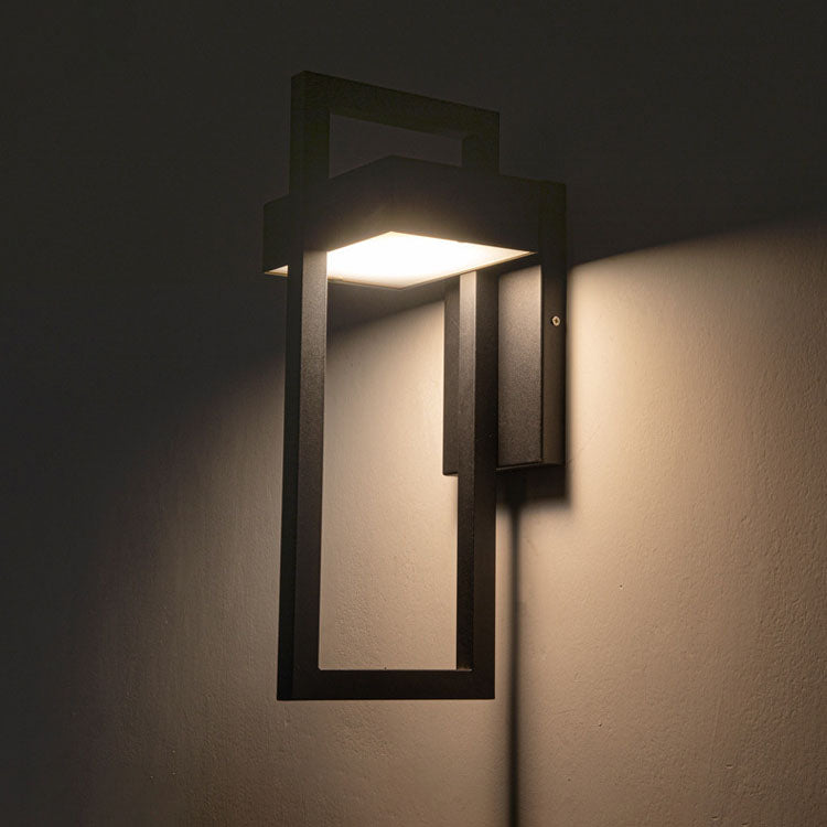 Minimalist Rectangular Stainless Steel LED Wall Sconce Lamp