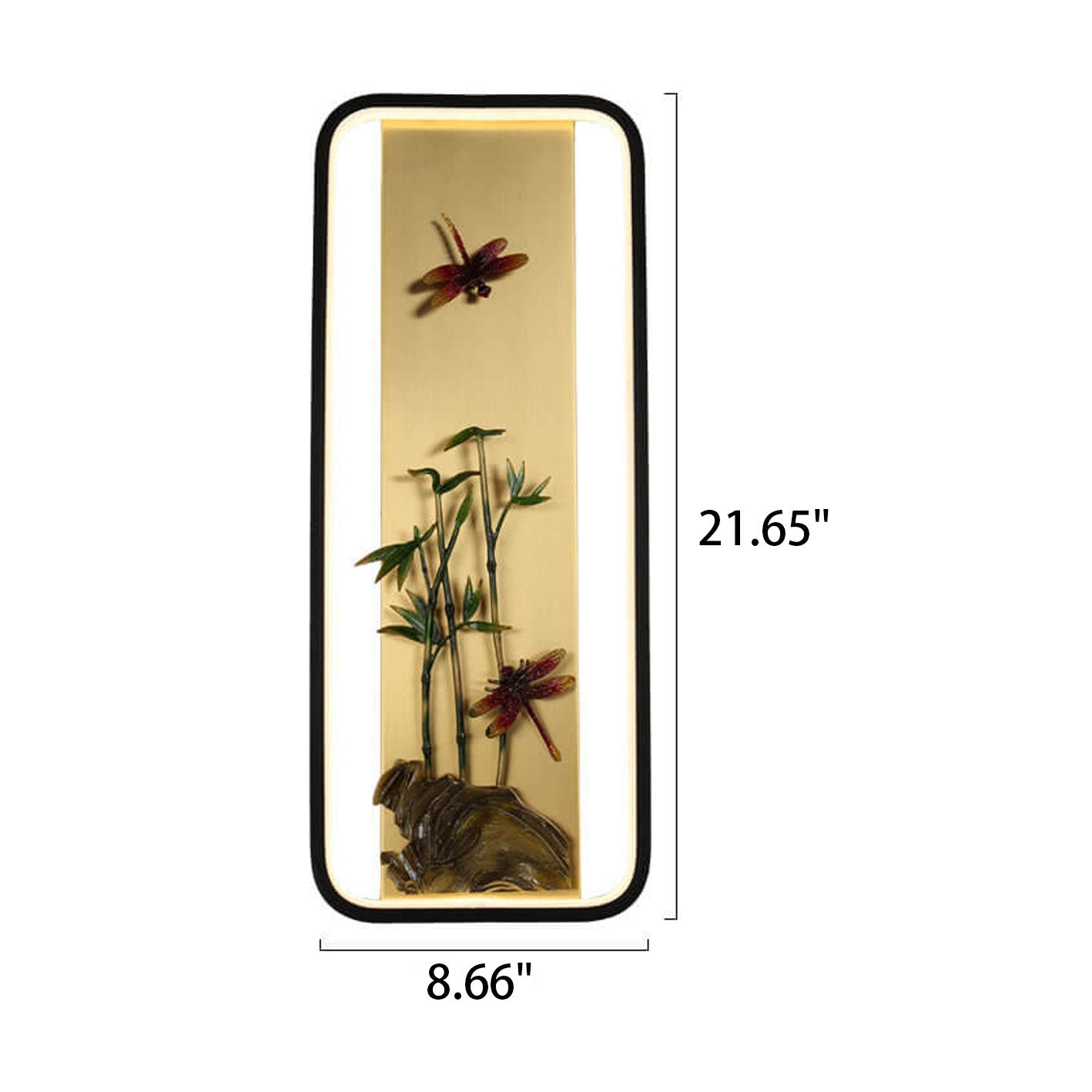 Modern Chinese Enamel Mural Design LED Wall Sconce Lamp
