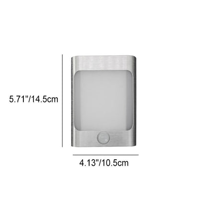 Rectangular Aluminum USB Rechargeable LED Wall Sconce Lamp