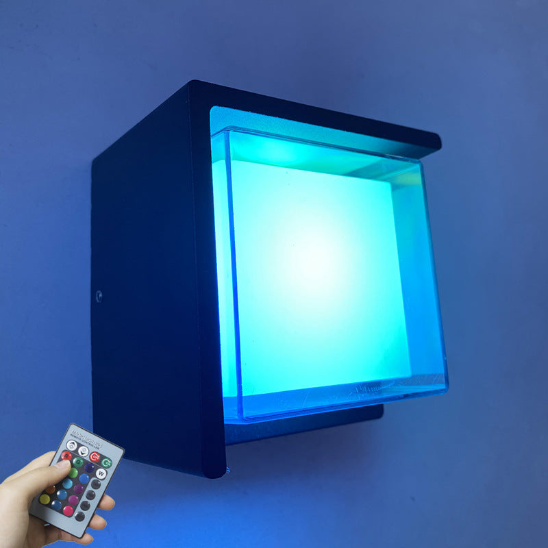 Aluminum Rhombus Smart App Dimming LED Wall Sconce Lamp