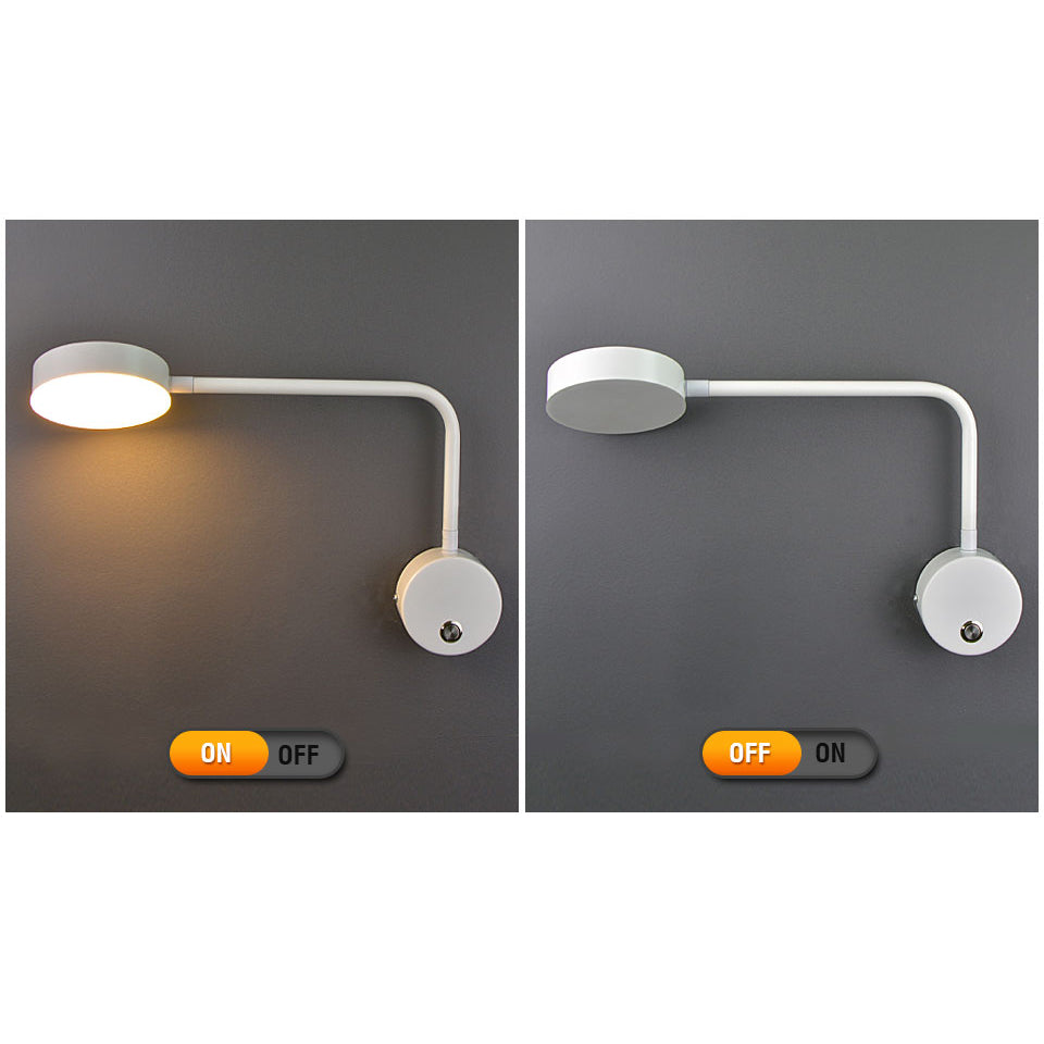 Solid Color with Switch Rotatable LED Wall Sconce Lamp