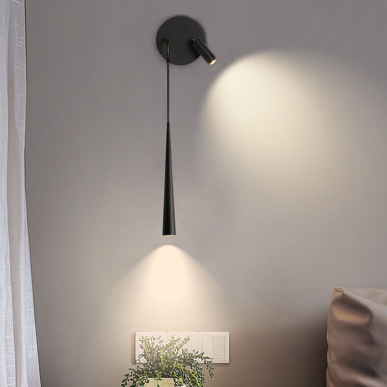 Minimalist Long Cylindrical Spotlight LED Wall Sconce Lamp