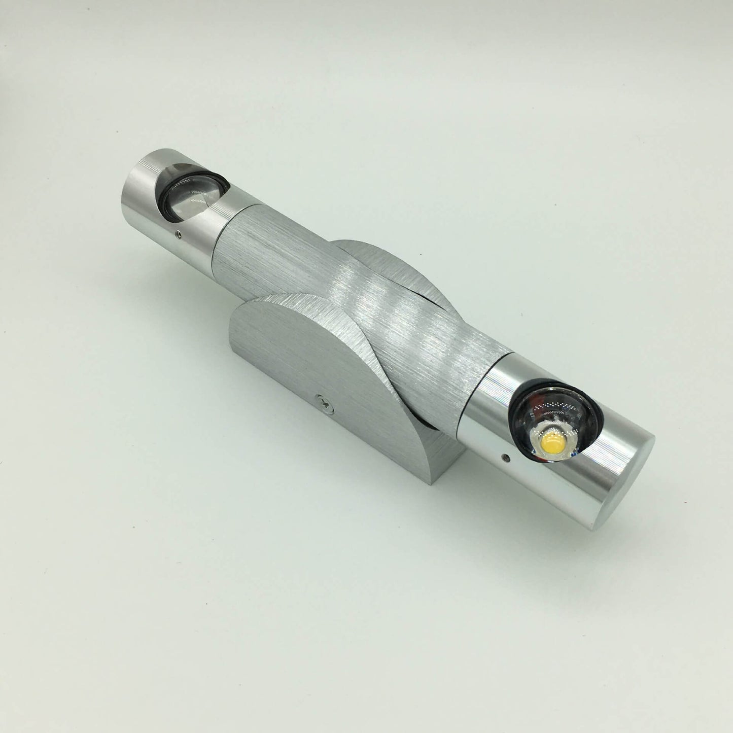 Acrylic Aluminum Cylinder Rotating LED Wall Sconce Lamp