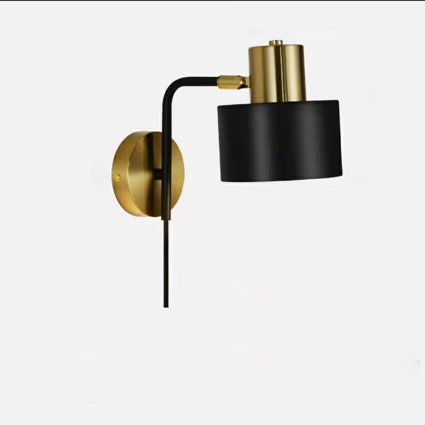 Rotatable Swing Arm Iron 1-Light Wall Sconce Lamp
