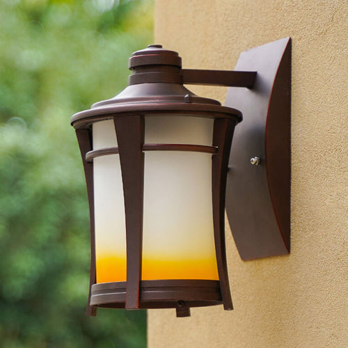 Wrought Iron Outdoor Waterproof 1-Light Wall Sconce Lamp