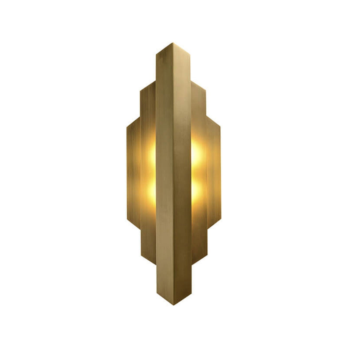 Light Symmetrical Graphic Design 1-Light Wall Sconce Lamp