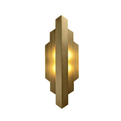 Light Symmetrical Graphic Design 1-Light Wall Sconce Lamp